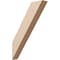 Ekena Millwork 3-inch W x 16-inch D x 22-inch H Traditional Rough Cedar Woodgrain TimberThane Knee Brace, Primed BRCUR03X16X22TRARCPR - alternate 1